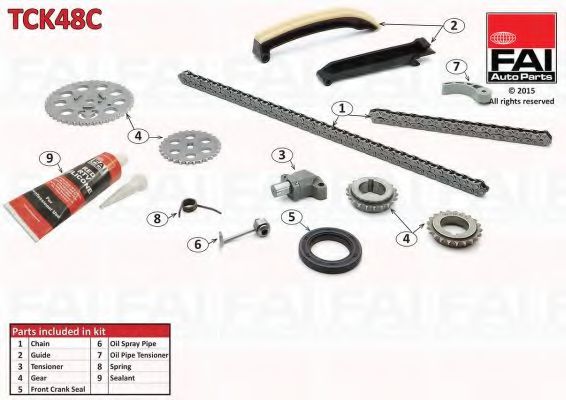 FAI AutoParts TCK48C Комплект цепи привода распредвала 