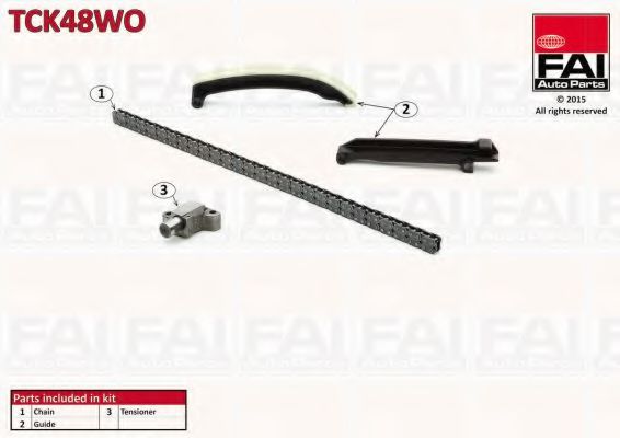 FAI AutoParts TCK48WO Комплект цепи привода распредвала 