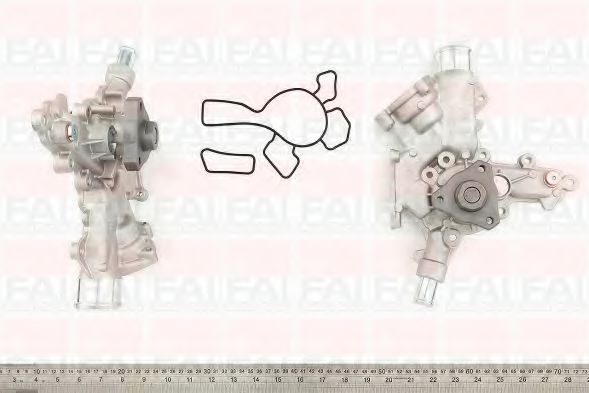 FAI AutoParts WP6205 Помпа (водяной насос) FAI AUTOPARTS 