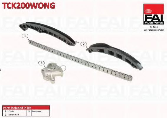 FAI AutoParts TCK200WONG Комплект цепи привода распредвала 