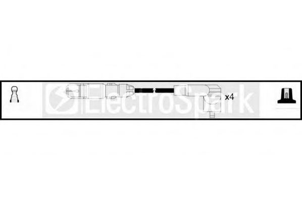 OEK586 STANDARD Комплект проводов зажигания OEK586 STANDARD Комплект проводов зажигания