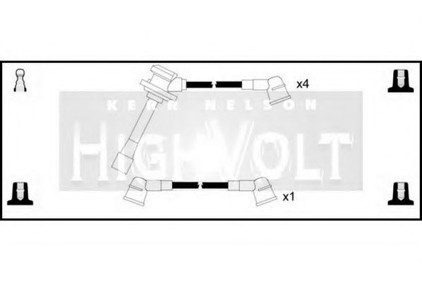 STANDARD OEF742 Комплект проводов зажигания STANDARD OEF742 Комплект проводов зажигания
