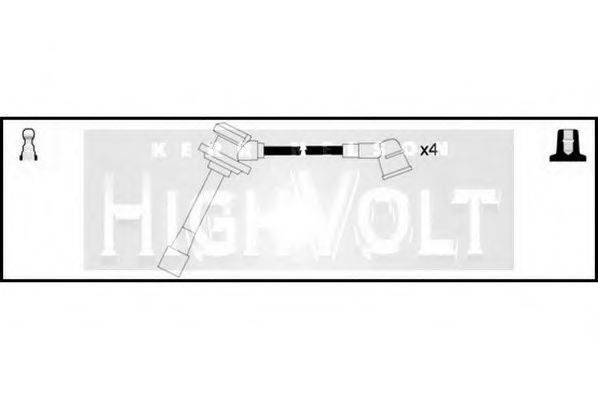 STANDARD OEF074 Комплект проводов зажигания STANDARD OEF074 Комплект проводов зажигания