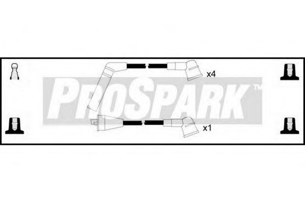 STANDARD OES1147 Комплект проводов зажигания 