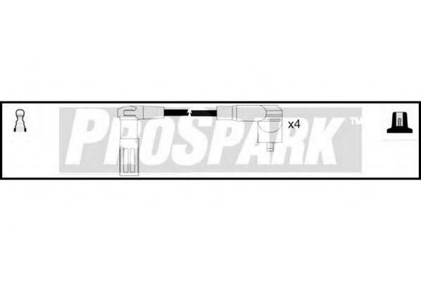 STANDARD OES526 Комплект проводов зажигания 