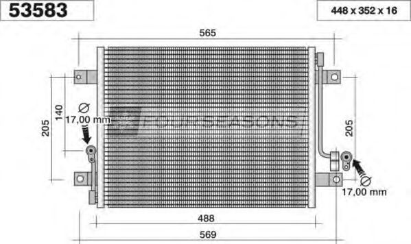 STANDARD F453583 Конденсатор, кондиционер 