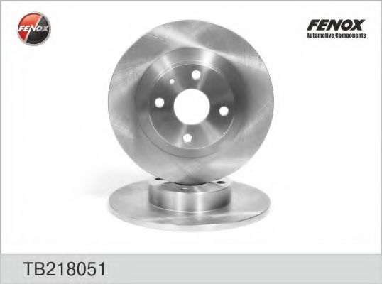 FENOX TB218051 Тормозные диски для MAZDA 323