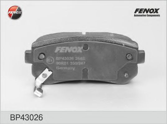 FENOX BP43026 Тормозные колодки FENOX для KIA