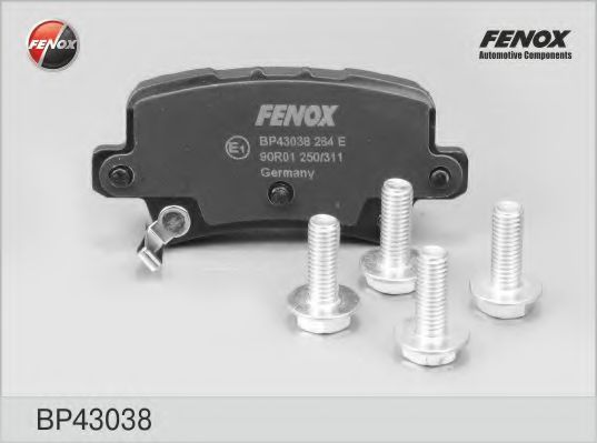 FENOX BP43038 Тормозные колодки 
