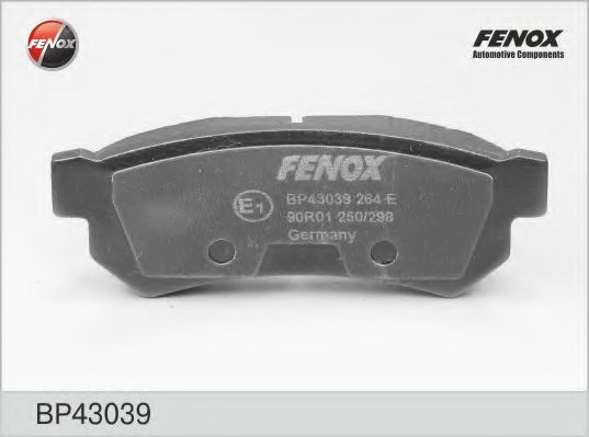 FENOX BP43039 Тормозные колодки для CHEVROLET OPTRA