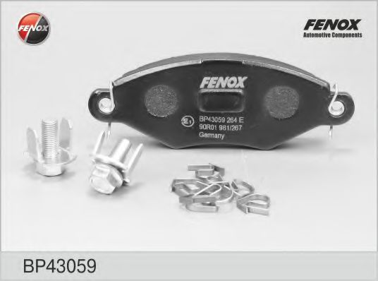 FENOX BP43059 Тормозные колодки для PEUGEOT 206