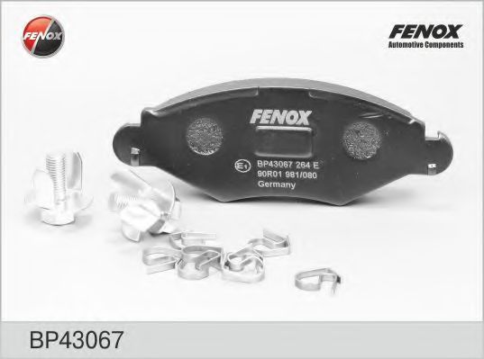 FENOX BP43067 Тормозные колодки FENOX для PEUGEOT
