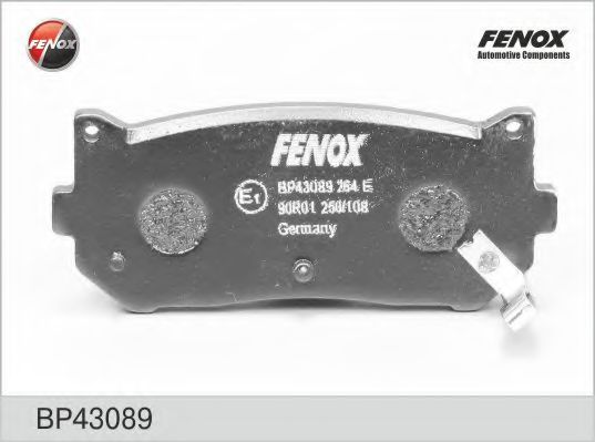 FENOX BP43089 Тормозные колодки FENOX для KIA SPECTRA