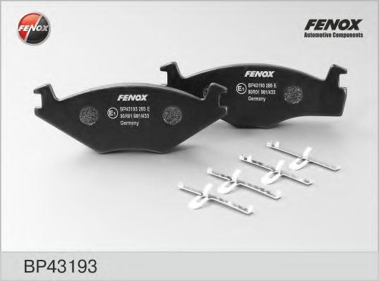 FENOX BP43193 Тормозные колодки FENOX для SEAT CORDOBA