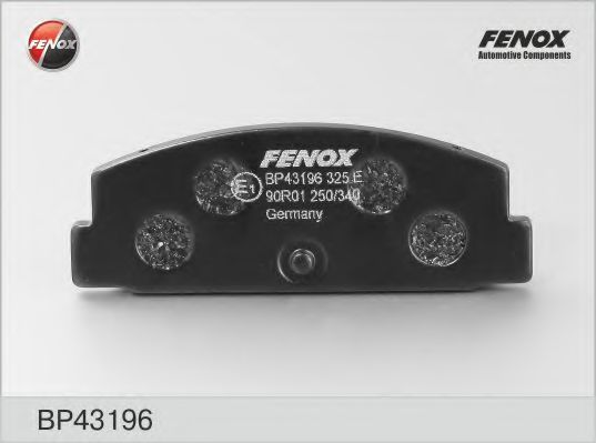 FENOX BP43196 Тормозные колодки FENOX 