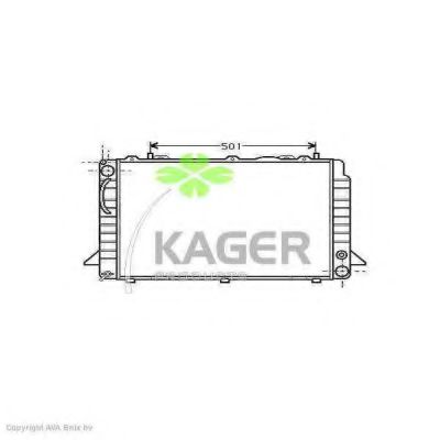 KAGER 310018 Радиатор охлаждения двигателя KAGER для AUDI