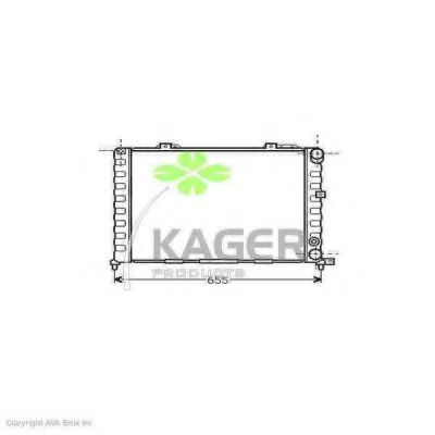 KAGER 310056 Радиатор охлаждения двигателя для ALFA ROMEO 168