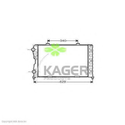 KAGER 310067 Радиатор охлаждения двигателя для ALFA ROMEO SPIDER
