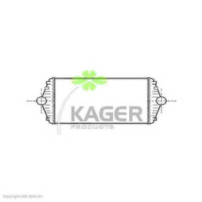 KAGER 310207 Интеркулер для FIAT SCUDO