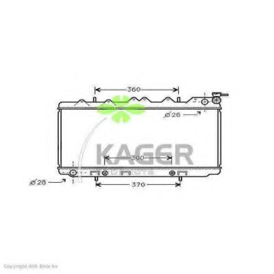 KAGER 310249 Радиатор охлаждения двигателя для NISSAN QBIC