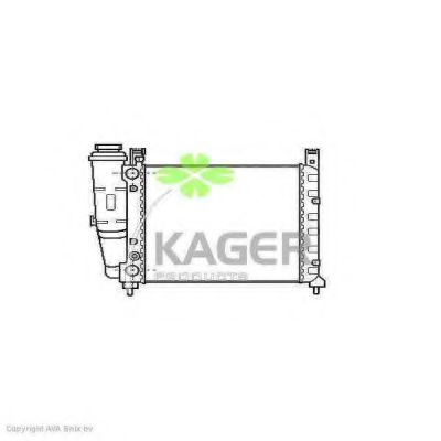 KAGER 310378 Радиатор охлаждения двигателя KAGER для FIAT
