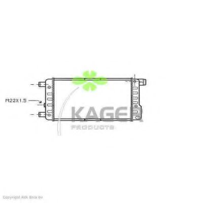 KAGER 310397 Радиатор охлаждения двигателя для FIAT CINQUECENTO