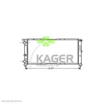 KAGER 310405 Радиатор охлаждения двигателя KAGER для FIAT