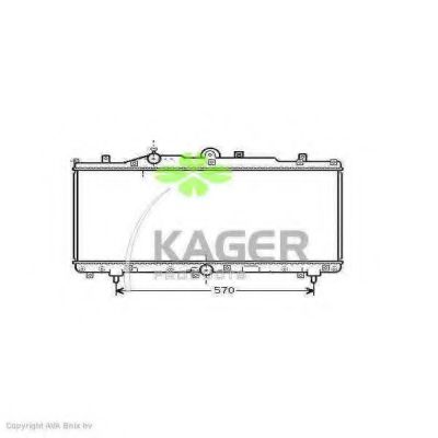 KAGER 310413 Радиатор охлаждения двигателя для FIAT BARCHETTA