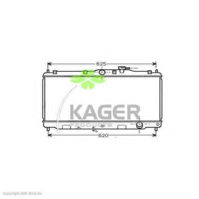 KAGER 310464 Радиатор охлаждения двигателя для ROVER