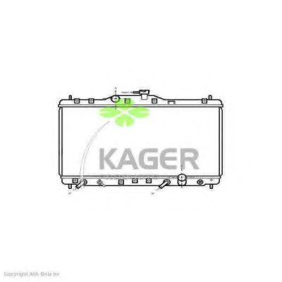 KAGER 310491 Радиатор охлаждения двигателя KAGER для HONDA