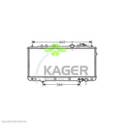 KAGER 310511 Радиатор охлаждения двигателя KAGER для HYUNDAI