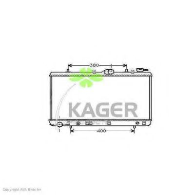 KAGER 310512 Радиатор охлаждения двигателя KAGER для HYUNDAI