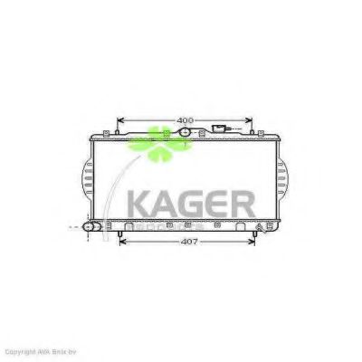 KAGER 310516 Радиатор охлаждения двигателя KAGER для HYUNDAI