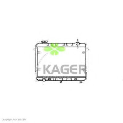 KAGER 310549 Радиатор охлаждения двигателя KAGER для JEEP