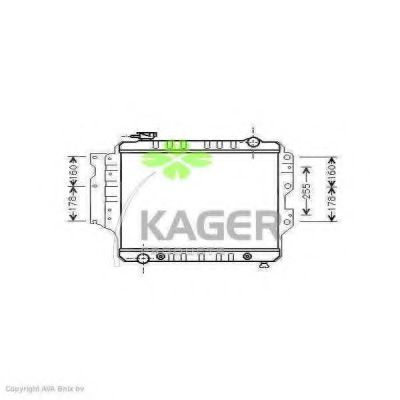 KAGER 310556 Радиатор охлаждения двигателя для JEEP WRANGLER