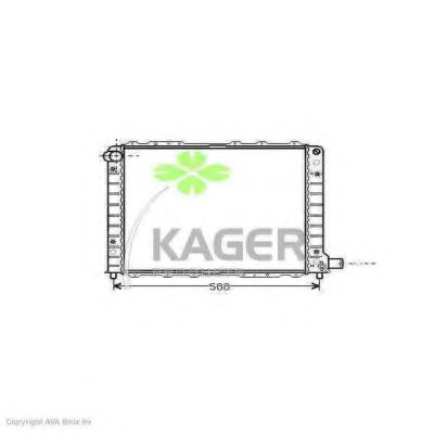 KAGER 310566 Радиатор охлаждения двигателя KAGER для LANCIA