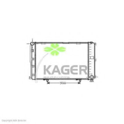 KAGER 310582 Радиатор охлаждения двигателя KAGER для MERCEDES-BENZ