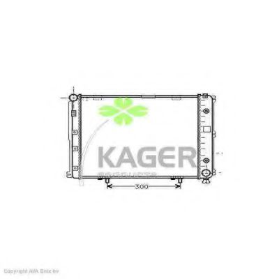 KAGER 310593 Радиатор охлаждения двигателя KAGER для MERCEDES-BENZ