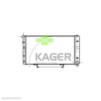 KAGER 310598 Радиатор охлаждения двигателя KAGER для MERCEDES-BENZ