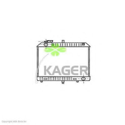 KAGER 310604 Радиатор охлаждения двигателя для MERCEDES-BENZ 100