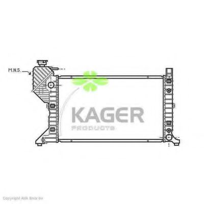 KAGER 310616 Радиатор охлаждения двигателя KAGER для MERCEDES-BENZ