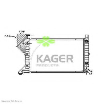 KAGER 310617 Радиатор охлаждения двигателя KAGER для MERCEDES-BENZ
