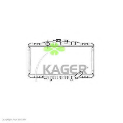 KAGER 310661 Радиатор охлаждения двигателя KAGER для HYUNDAI