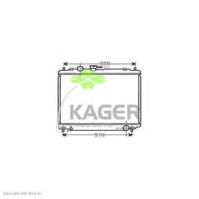 KAGER 310675 Радиатор охлаждения двигателя KAGER для MITSUBISHI