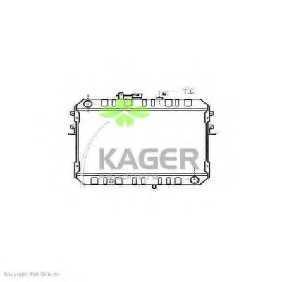 KAGER 310706 Радиатор охлаждения двигателя KAGER для MAZDA
