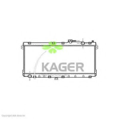 KAGER 310718 Радиатор охлаждения двигателя KAGER для MAZDA
