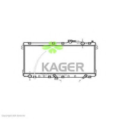 KAGER 310721 Радиатор охлаждения двигателя KAGER для MAZDA