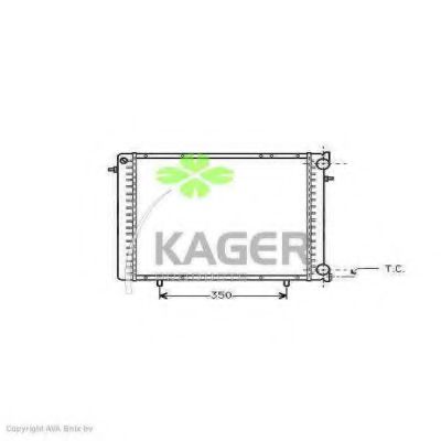KAGER 310909 Радиатор охлаждения двигателя KAGER для RENAULT