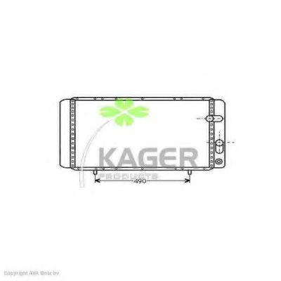 KAGER 310917 Радиатор охлаждения двигателя KAGER для RENAULT