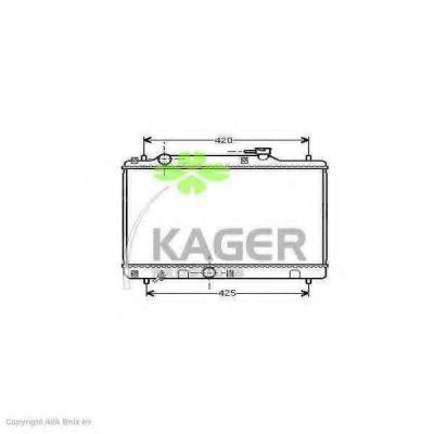 KAGER 311056 Радиатор охлаждения двигателя KAGER для SUZUKI